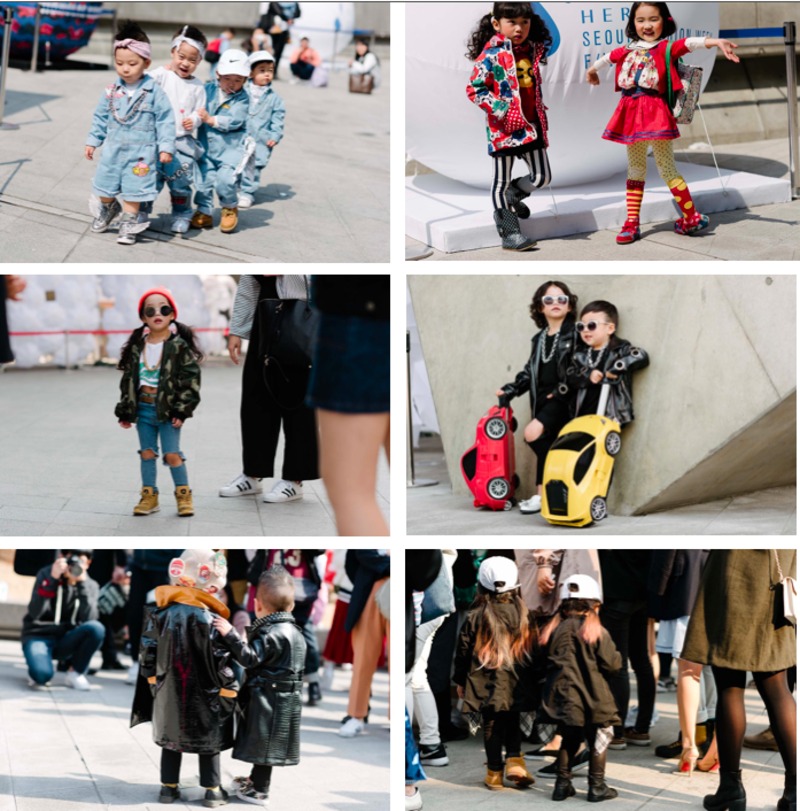 أروع الصور لأزياء ستريت ستايل الأطفال في أسبوع الموضة في مدينة سول!